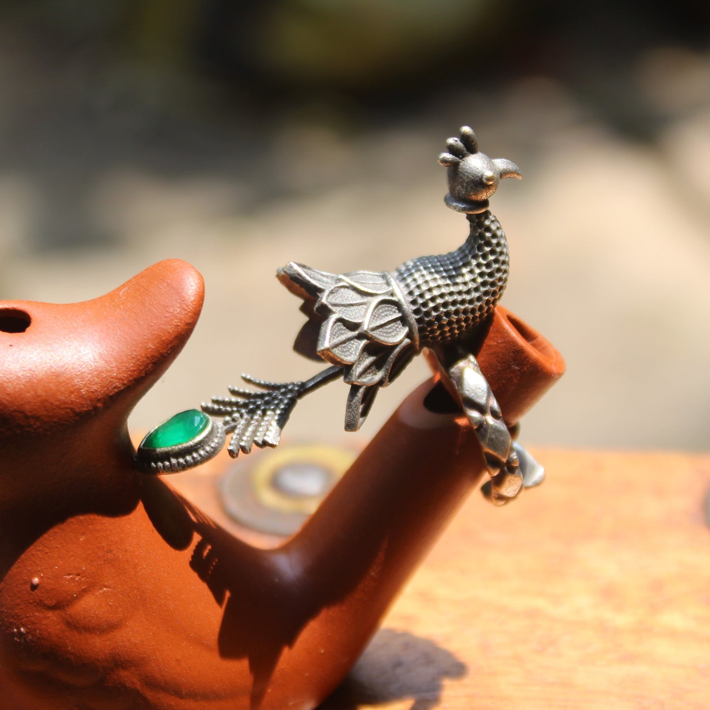 मोराची अंगठी - Finger Ring (Peacock)