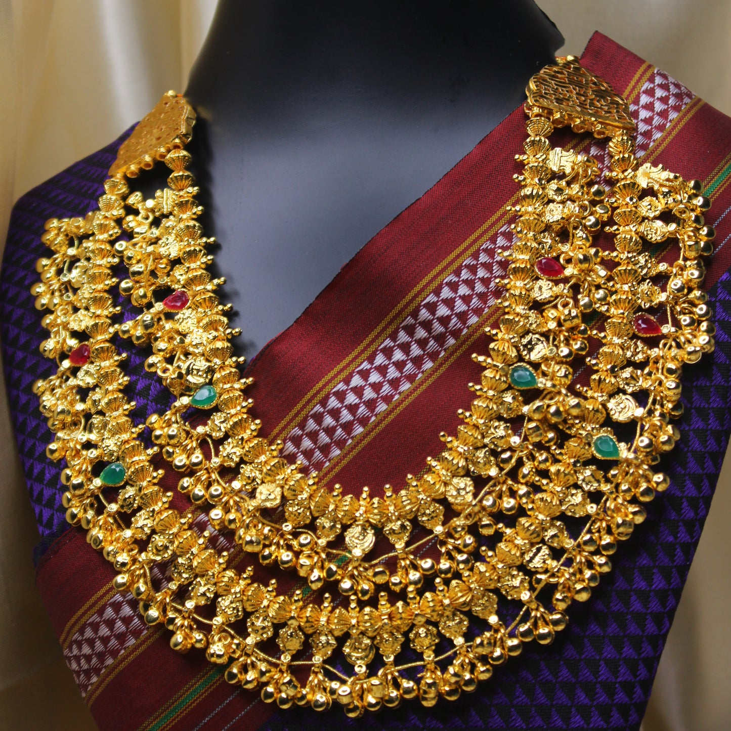 कोल्हापुरी साज -(Swamini Kolhapuri Saaj (18 Inches))