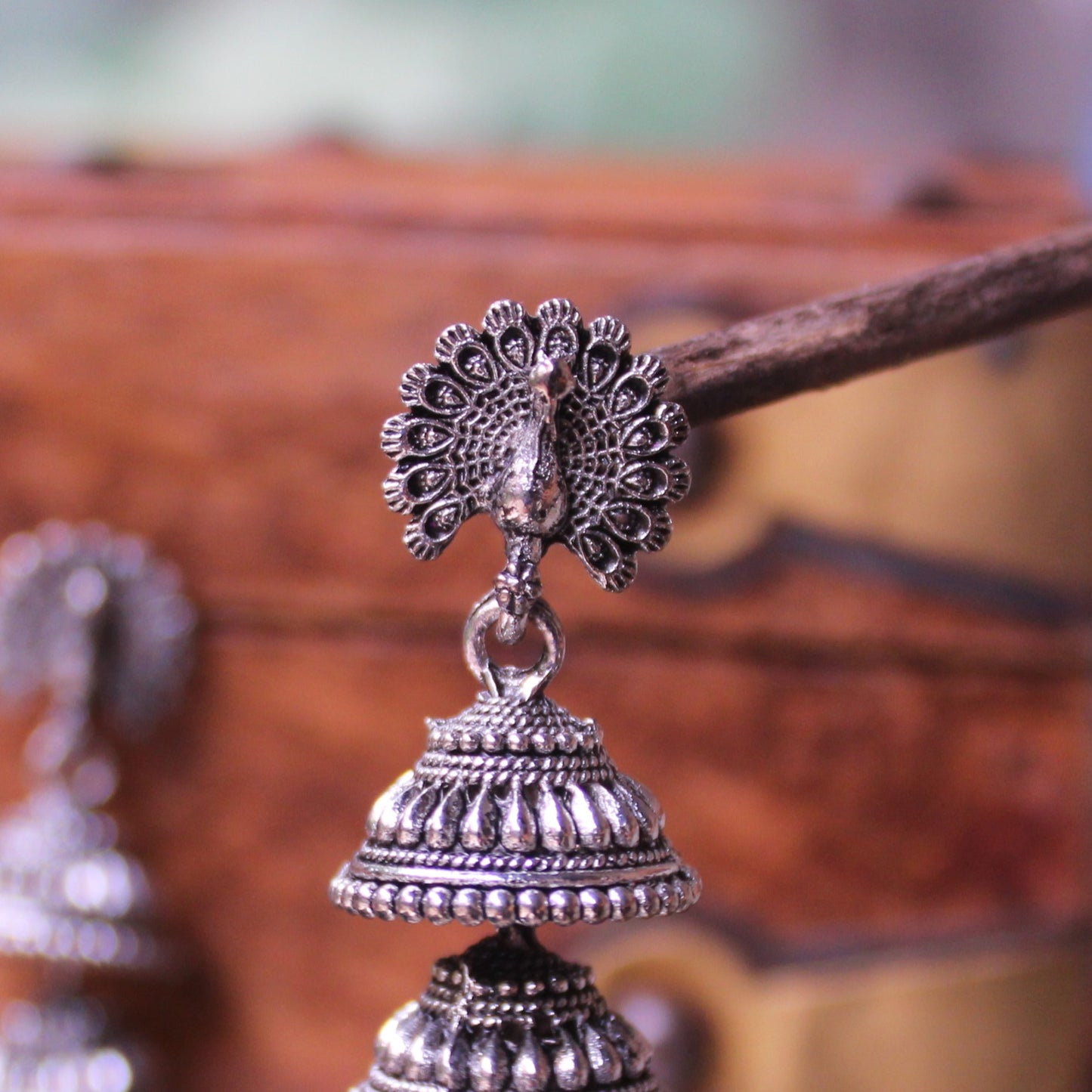 पंचथर मयूर झुमके - PanchaThar Mayur Zumke (5 Layered )