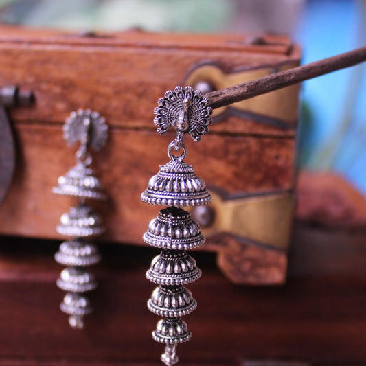 पंचथर मयूर झुमके - PanchaThar Mayur Zumke (5 Layered )