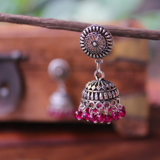 झुमके - Coloured Beads Zumke (Medium Size)