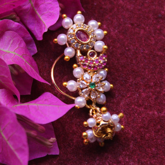 ब्राम्हणी झुमका नथ ( Brahmani Zumka Nath)