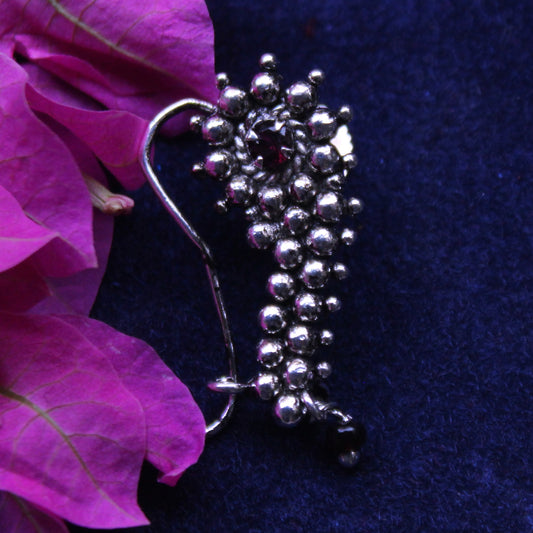 कारवारी नथ - Oxidised Karwari Nath