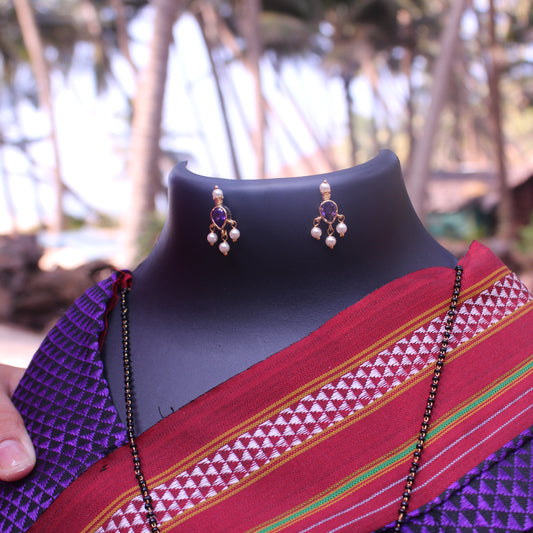 तन्मणी मंगळसूत्र - Tanmani Mangalsutra (Purple)