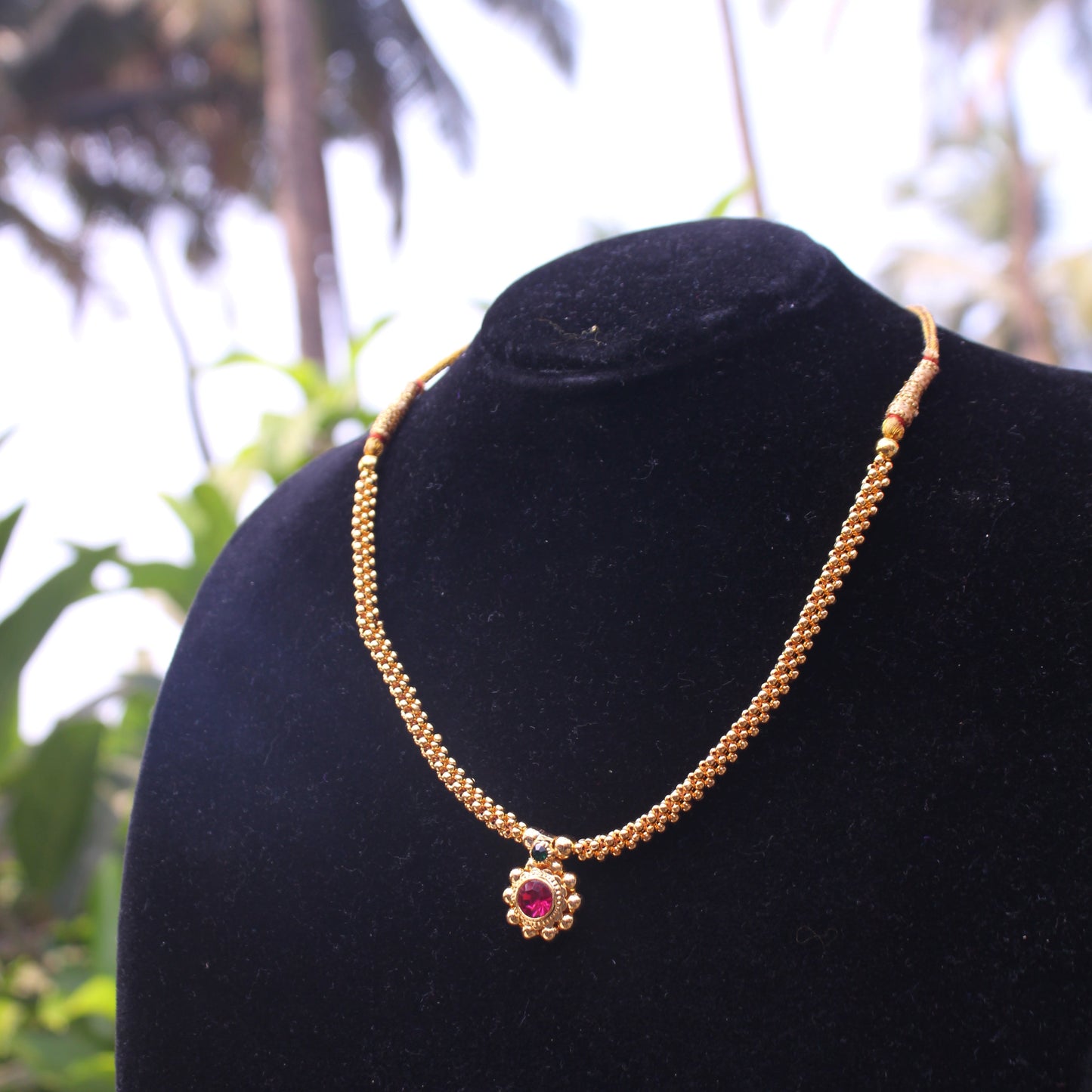 ठुशी साज घाट – Thushi Saaj Ghat Pendant
