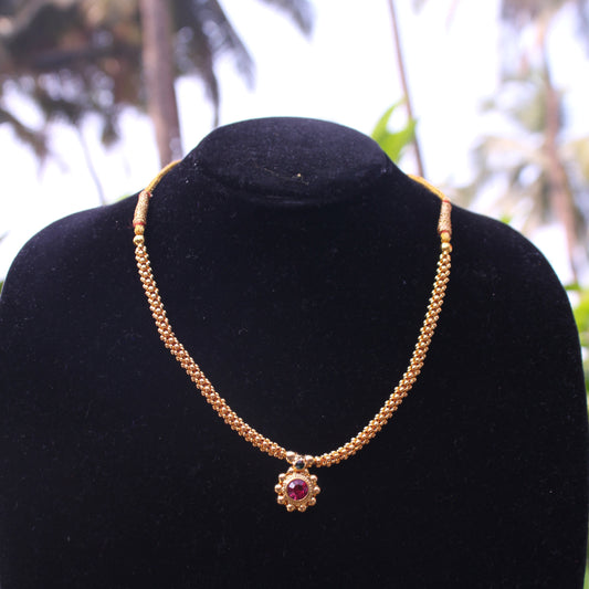 ठुशी साज घाट – Thushi Saaj Ghat Pendant