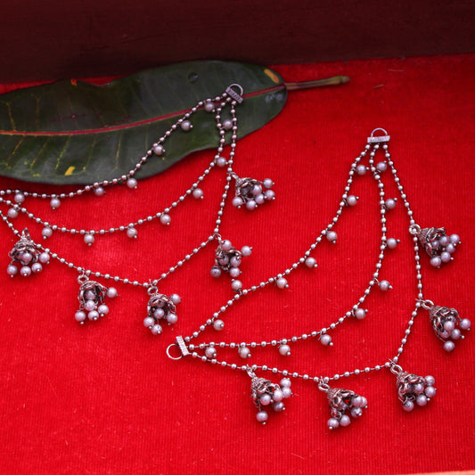 कर्णवेल (तीन पदरी ) - Karnavel (Triple Layered with Zumka)