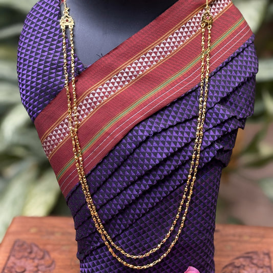 अष्टपैलू कंठी (दोन पदरी)- Ashtapailu Kanthi(Double Layered)