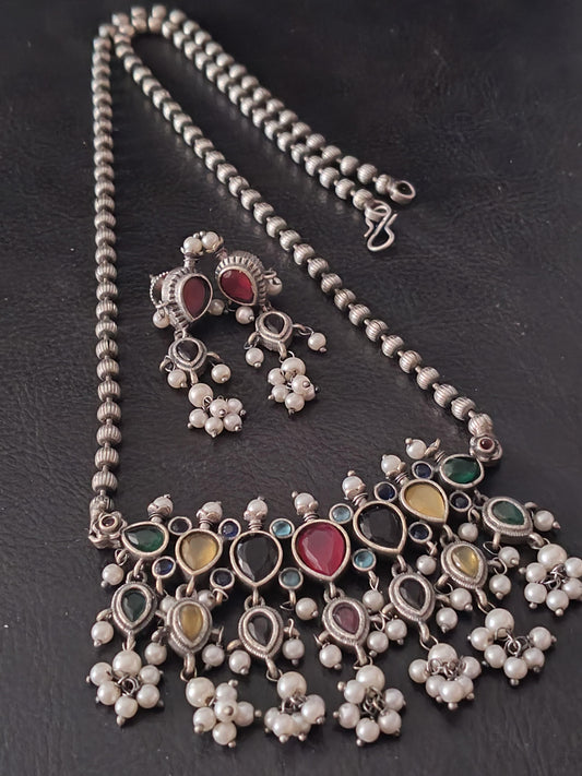 मल्टी कलर तन्मणी - Multicolor Tanmani (7 Stones)