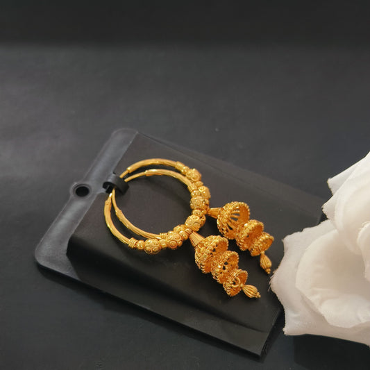 त्रिलय झुमका - Trilaya Zumke Bali 18K Gold Plated