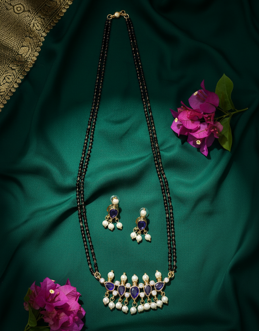 तन्मणी मंगळसूत्र - Tanmani Mangalsutra (Purple)