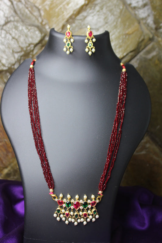 तन्मणी  - Tanmani with Hydromani Chain (5 Stones)