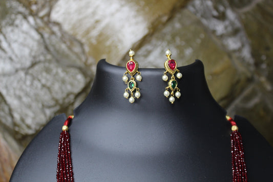 तन्मणी  - Tanmani with Hydromani Chain (5 Stones)