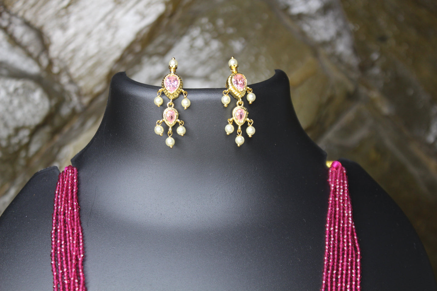 तन्मणी  - Tanmani with Hydromani Chain (7 Stones)