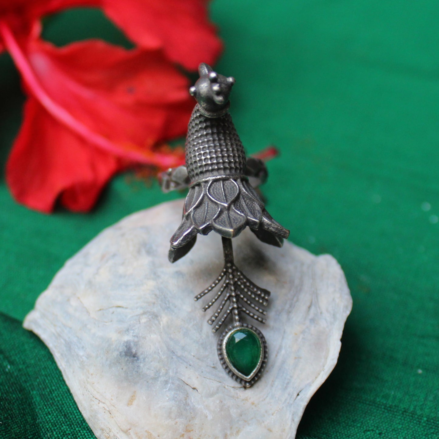 मोराची  अंगठी -  Finger Ring (Peacock)