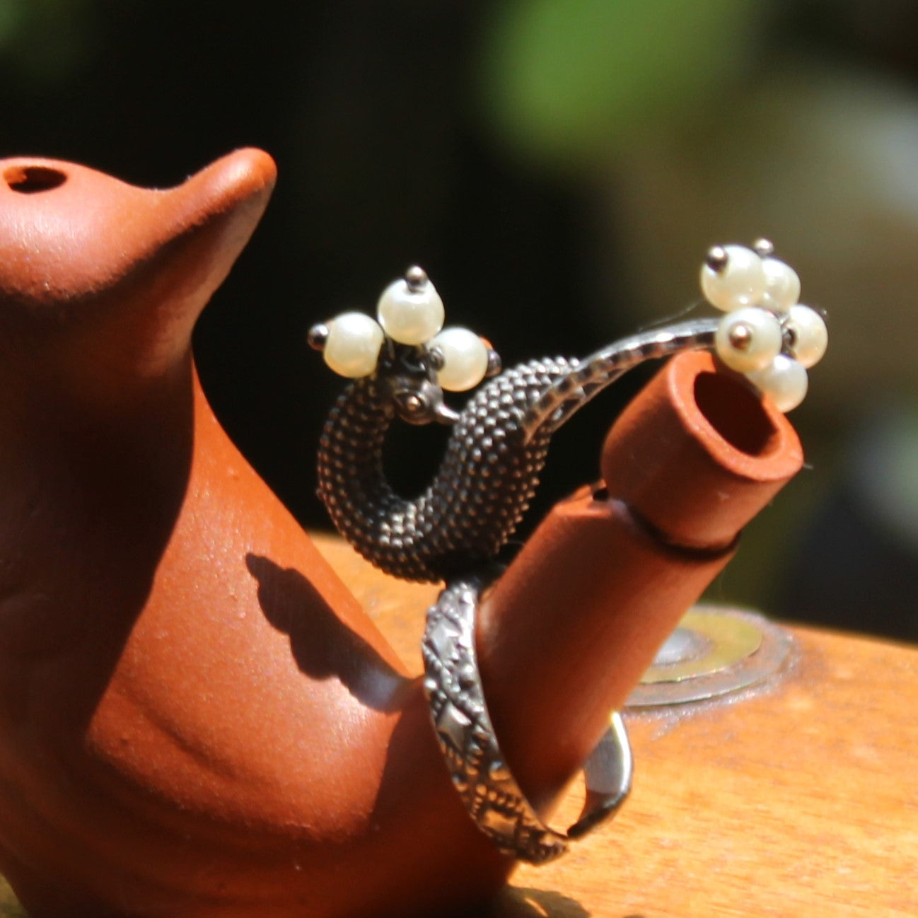 मोराची  अंगठी -  Finger Ring (Peacock) Moti