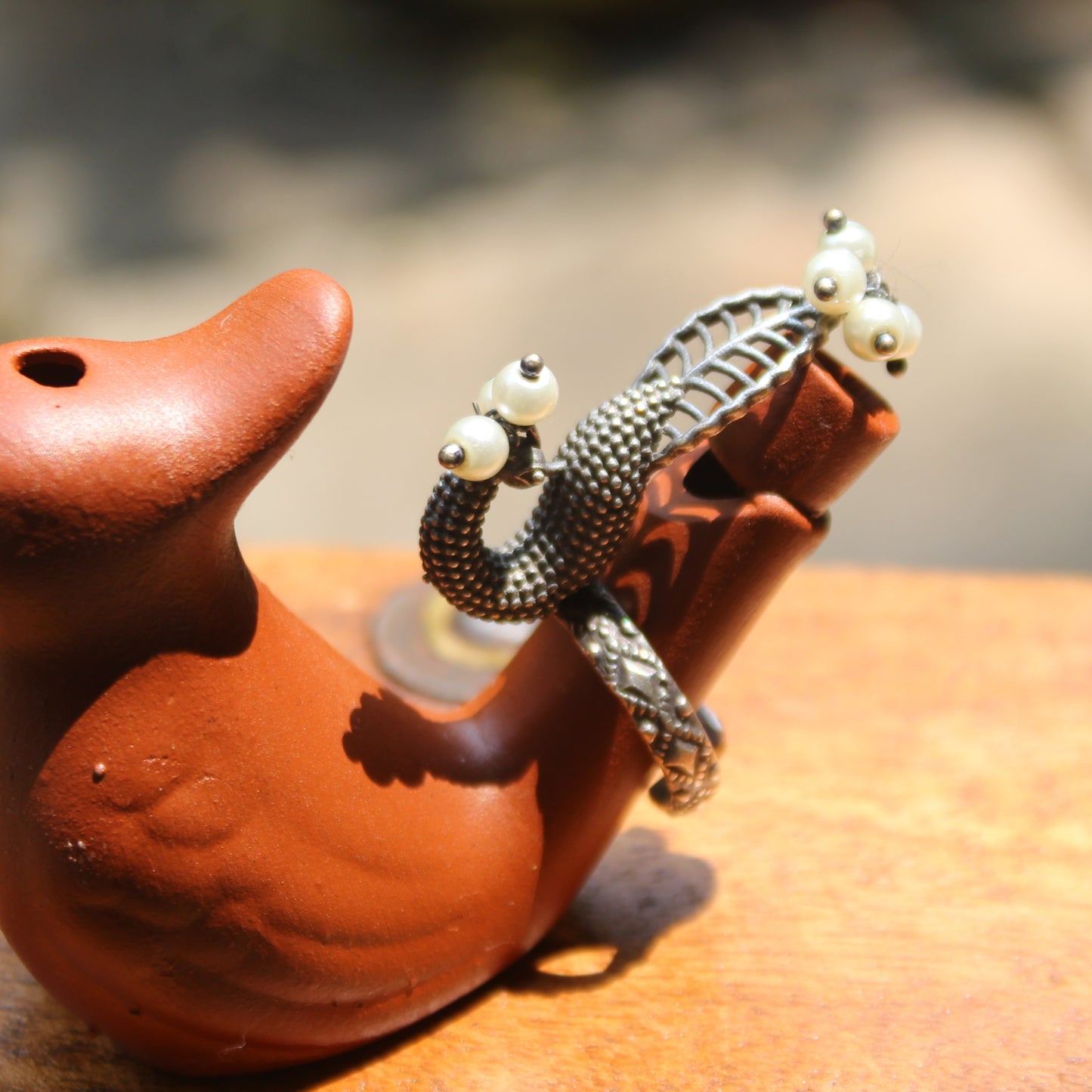 मोराची  अंगठी -  Finger Ring (Peacock) Moti