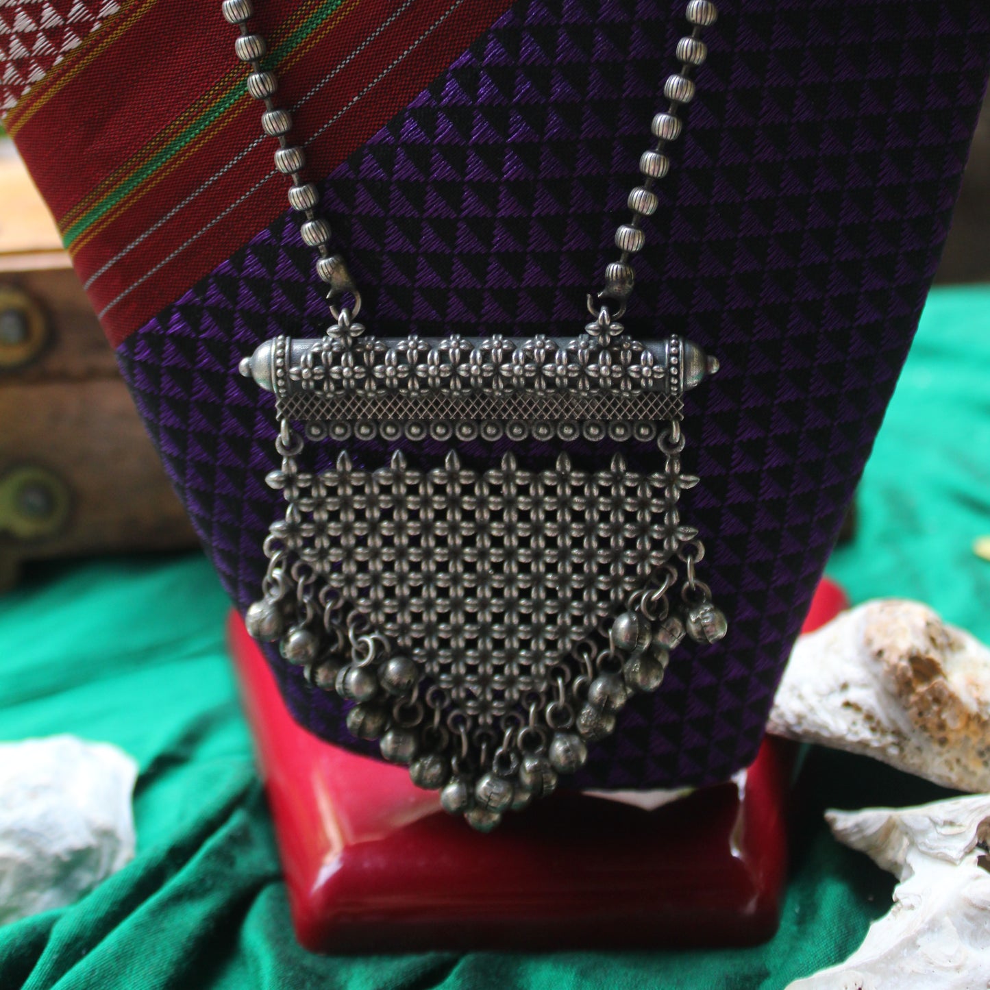 धना मणी माळ सरस्वती लटकन - Dhanamani Maal