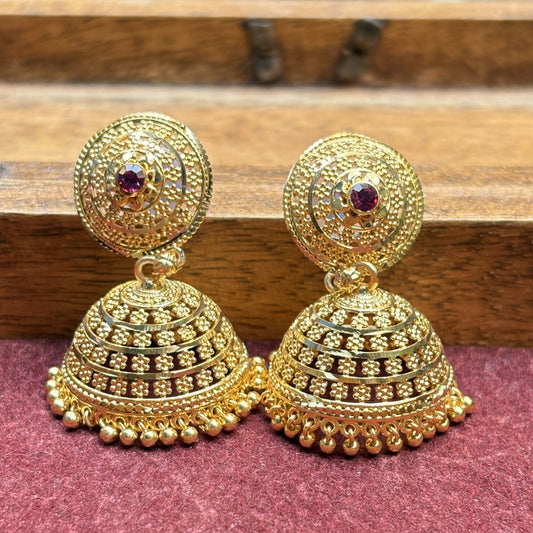 माणिकरत्न सोनेरी झुमके - Manikratna Soneri  Zumke