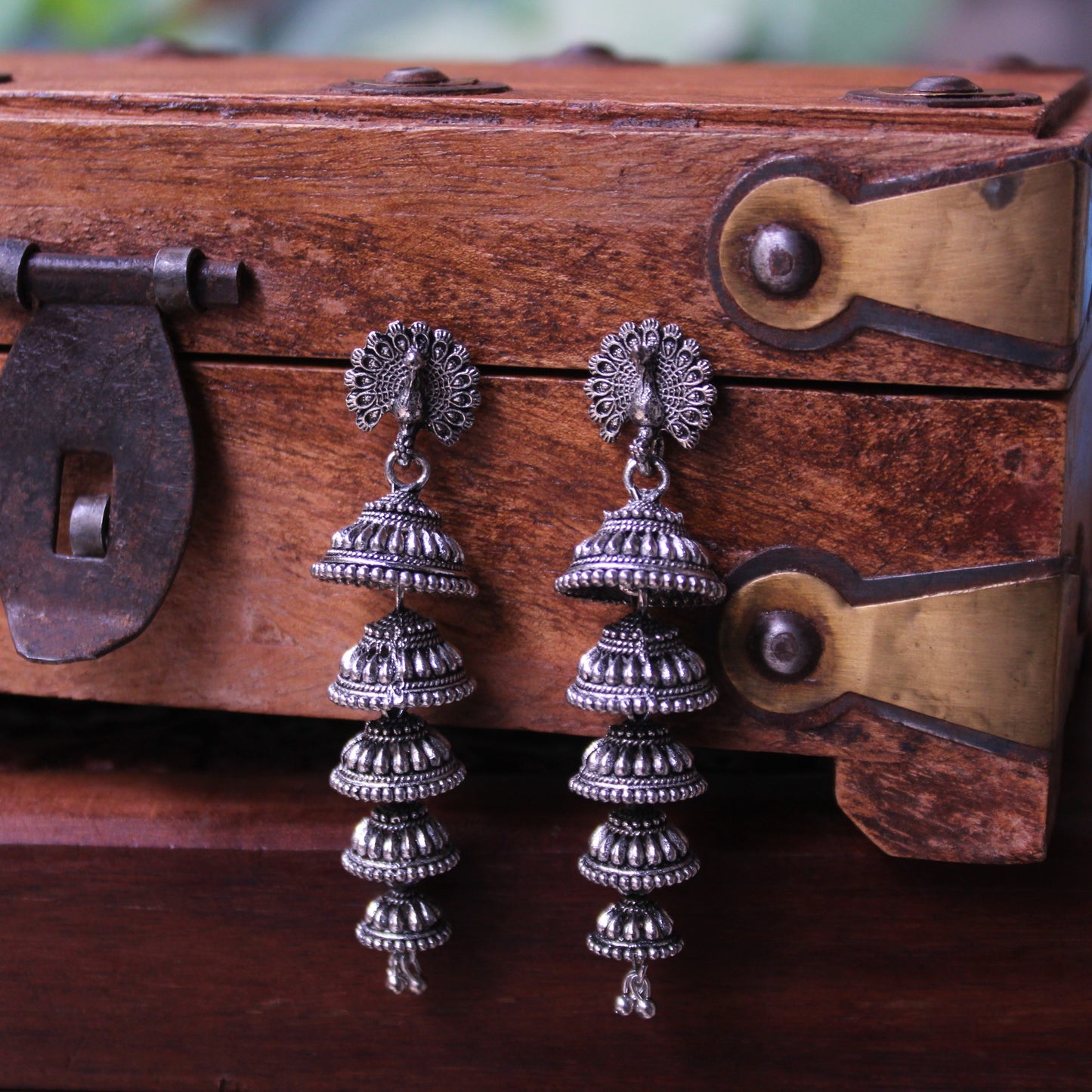 पंचथर मयूर झुमके - PanchaThar Mayur Zumke (5 Layered )