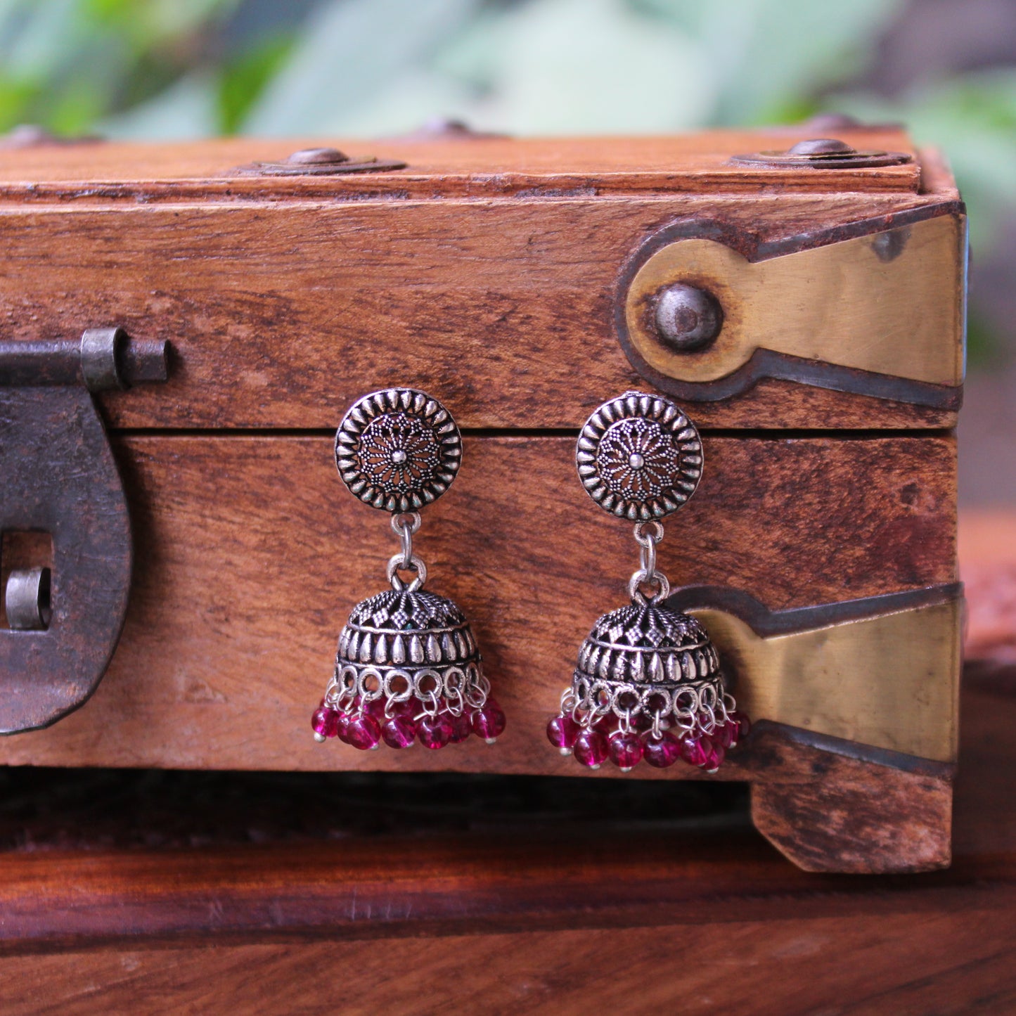 झुमके - Coloured Beads Zumke (Medium Size)
