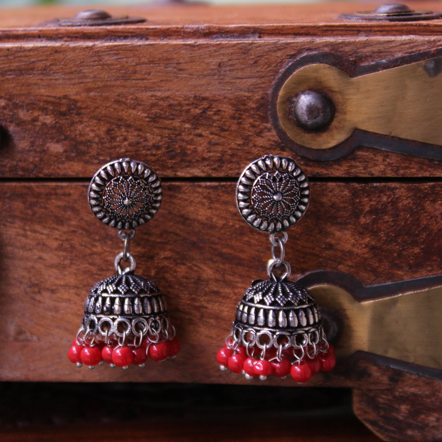 झुमके - Coloured Beads Zumke (Medium Size)