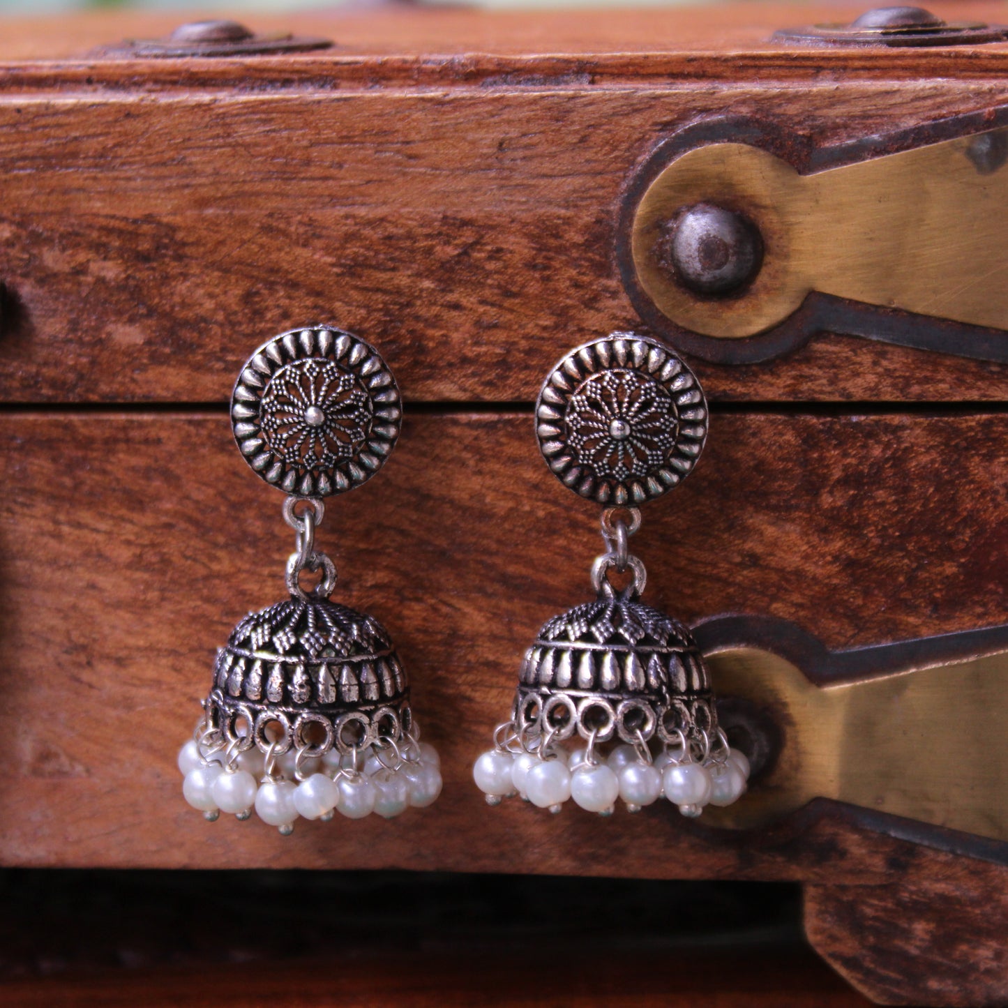 झुमके - Coloured Beads Zumke (Medium Size)