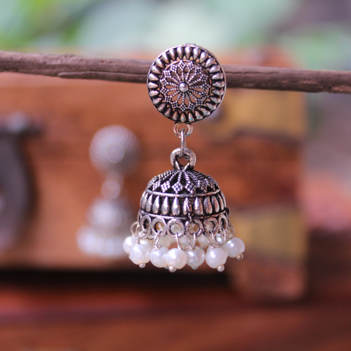झुमके - Coloured Beads Zumke (Medium Size)