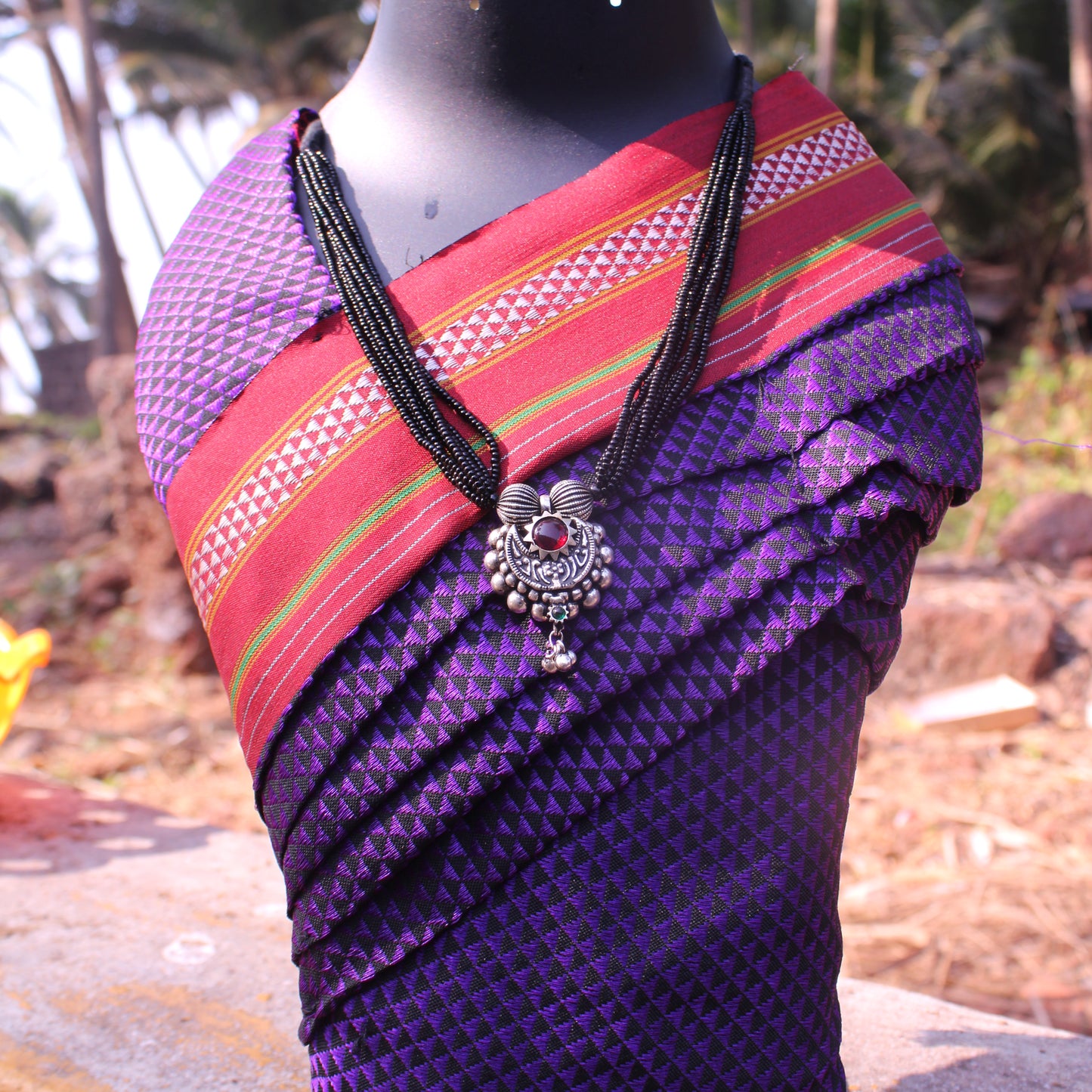 साज घाट मंगळसूत्र  - Saaj Ghat Mangalsutra 12'Inch