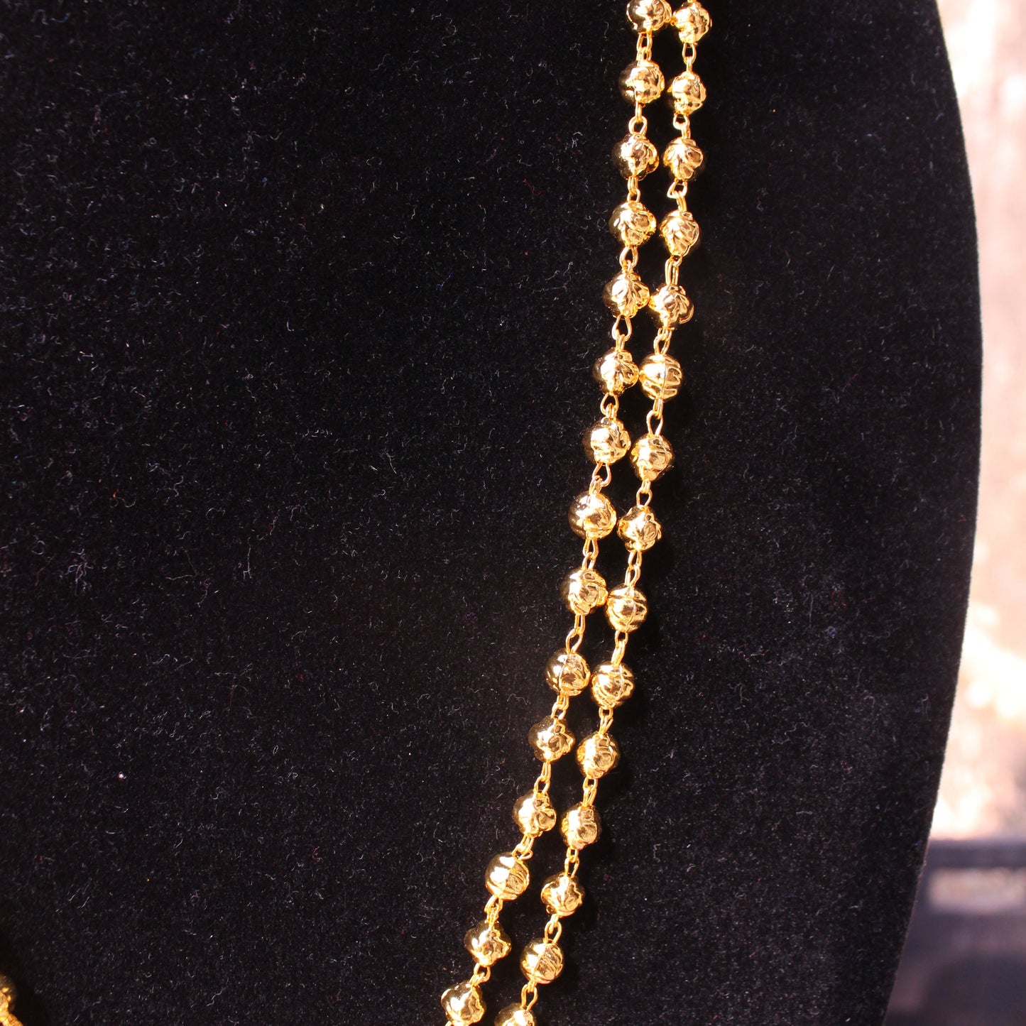 दोन  पदरी बोरमाळ हरभ मणी - Bormaal Harbara Mani -2 Layered