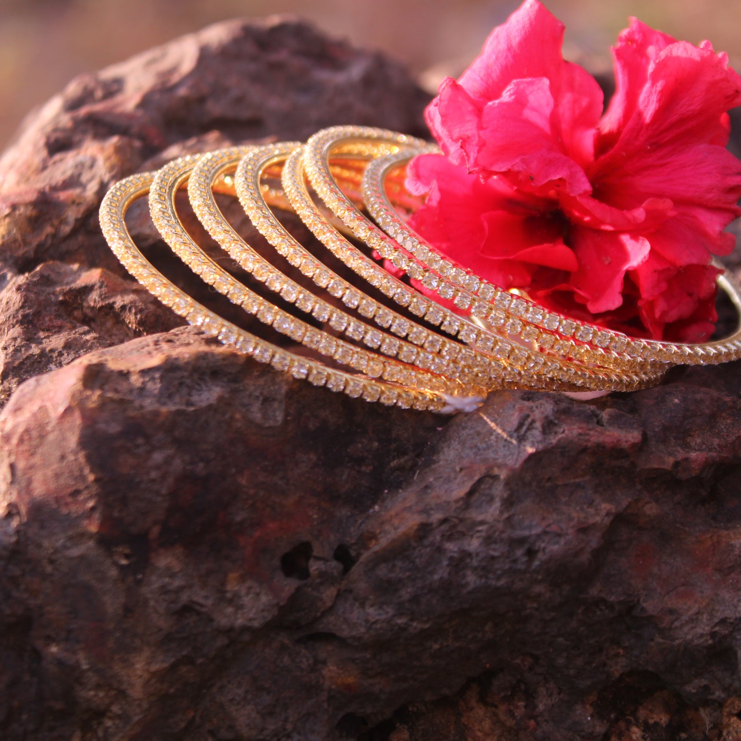 बांगड्या - AD Bangles (Set of 8)