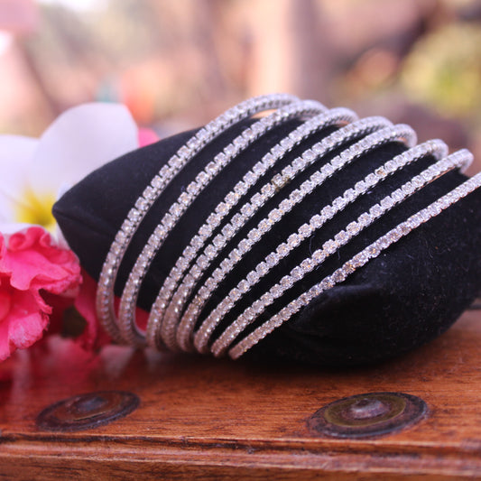 बांगड्या - AD Bangles (Set of 8)