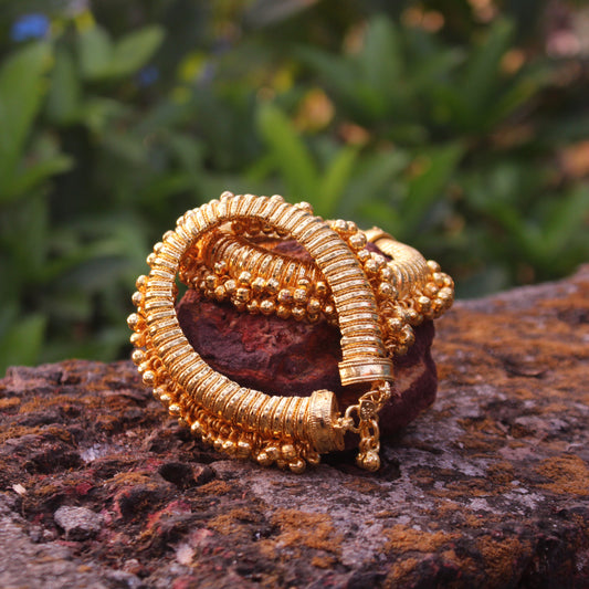 लक्ष्मी तोडे ( पैंजण)- Laxmi Tode (Gold-Plated)
