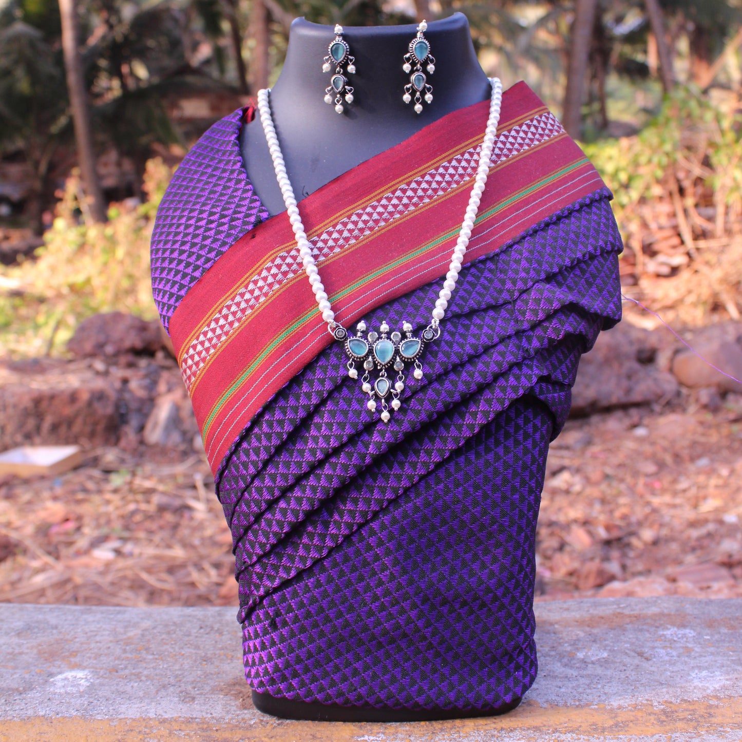 फिरोजा रत्‍न तन्मणी  - Turquoise Tanmani (3 Stones)