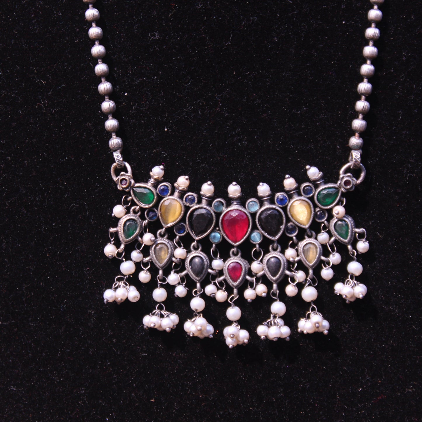 मल्टी कलर तन्मणी  - Multicolor Tanmani (7 Stones)