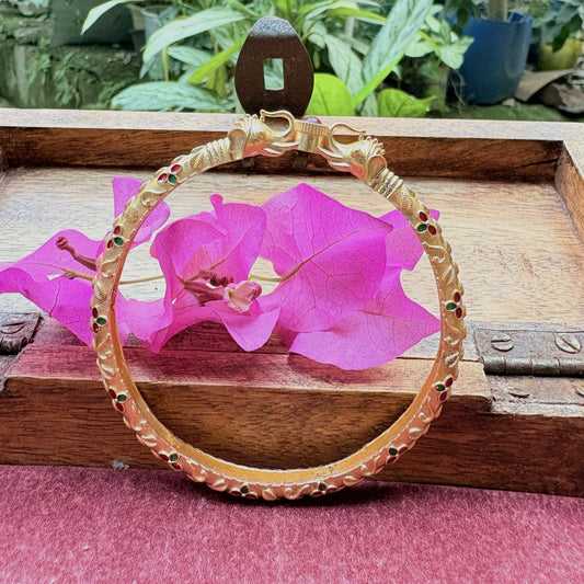 हस्तीमुख तोडे - Hastimukh Tode (Meenakari Work)