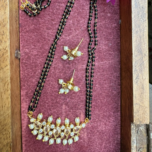 तन्मणी मंगळसूत्र  - Tanmani Mangalsutra (Peach)