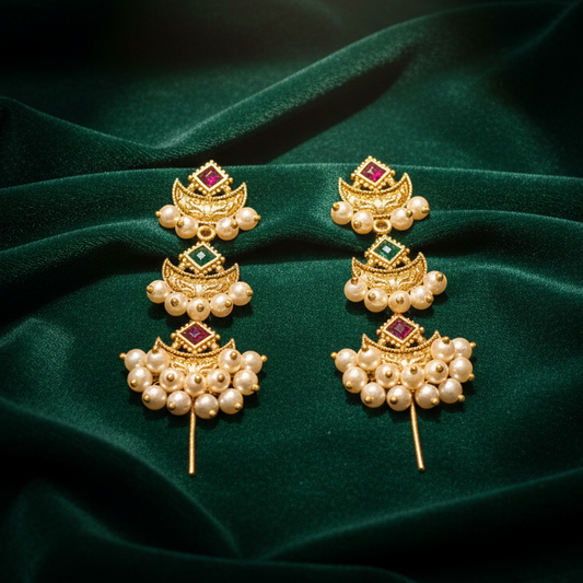 चंद्रकळा बुगडी - Chandrakala Clip-on Ear Cuff