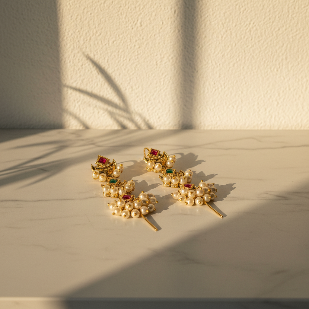 चंद्रकळा बुगडी - Chandrakala Clip-on Ear Cuff