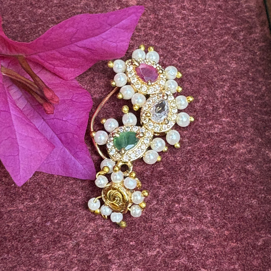 ब्राम्हणी झुमका नथ  (  Brahmani Zumka Nath)