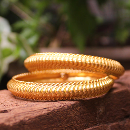 शिंदेशाही तोडे पोकळ  - Shindeshahi Tode Pokal (18K Gold Plating)