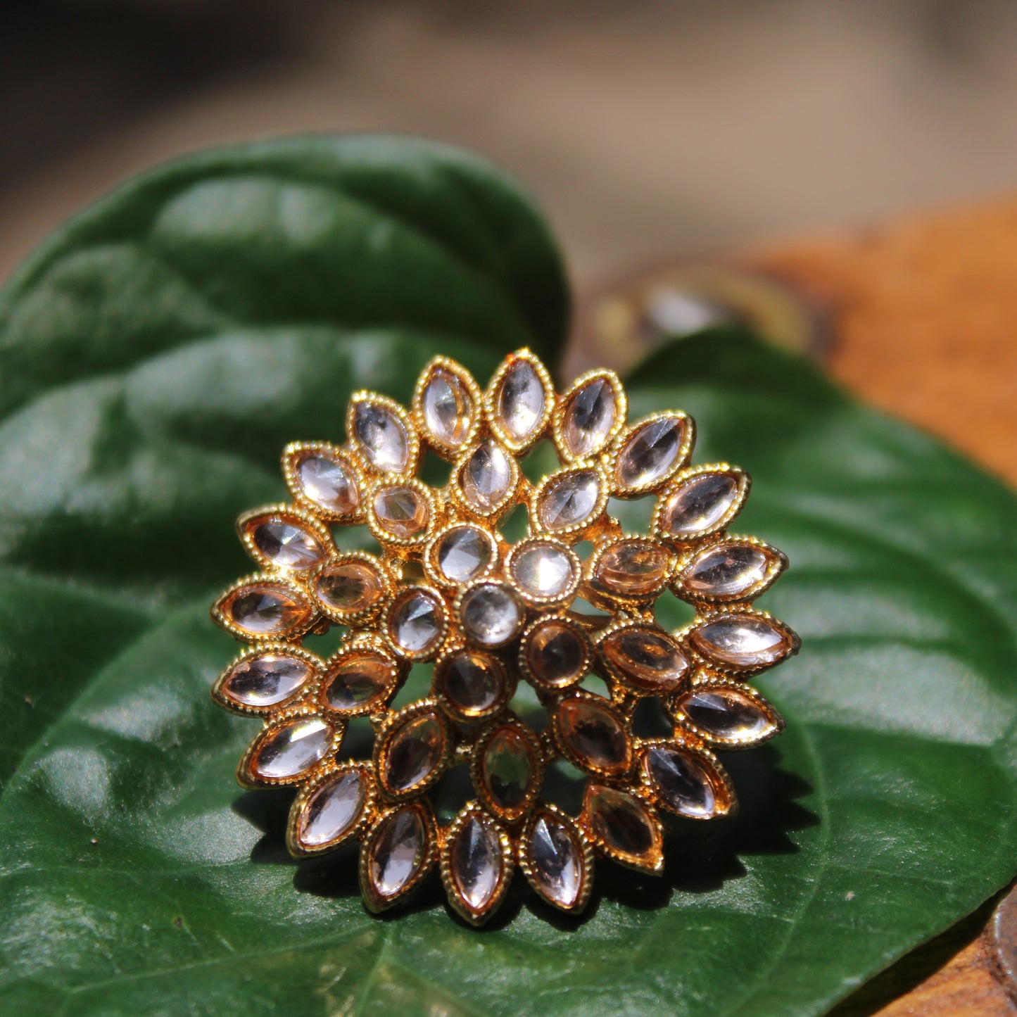 कुंदन अंगठी -  Kundan Finger Ring