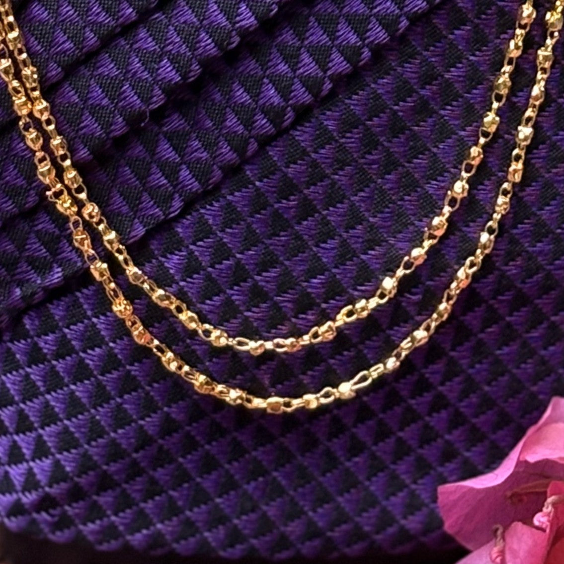 अष्टपैलू कंठी (दोन पदरी)- Ashtapailu Kanthi(Double Layered)