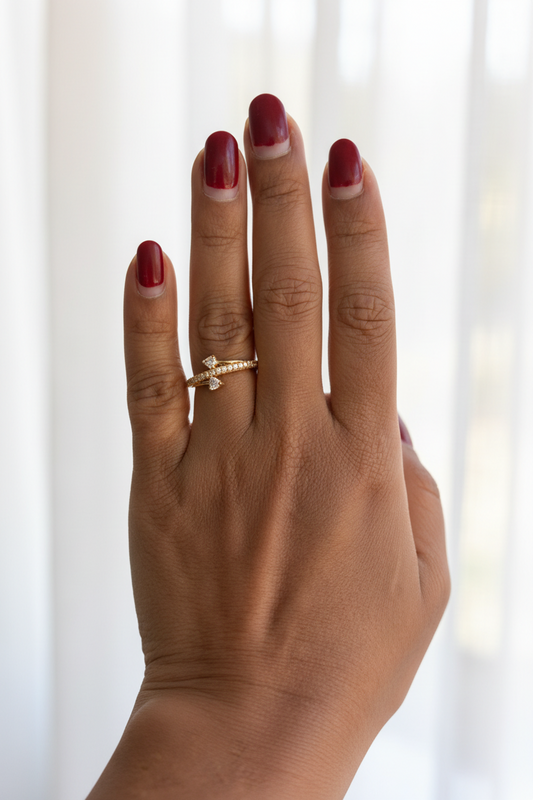 अंगठी -  Rose Gold Finger Ring