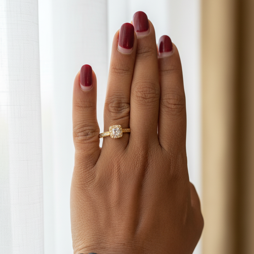 अंगठी -  Rose Gold Finger Ring