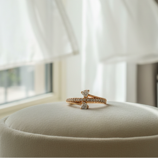 अंगठी -  Rose Gold Finger Ring