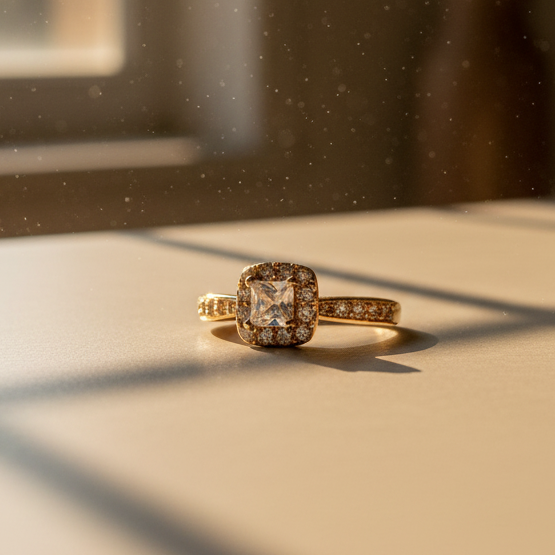 अंगठी -  Rose Gold Finger Ring