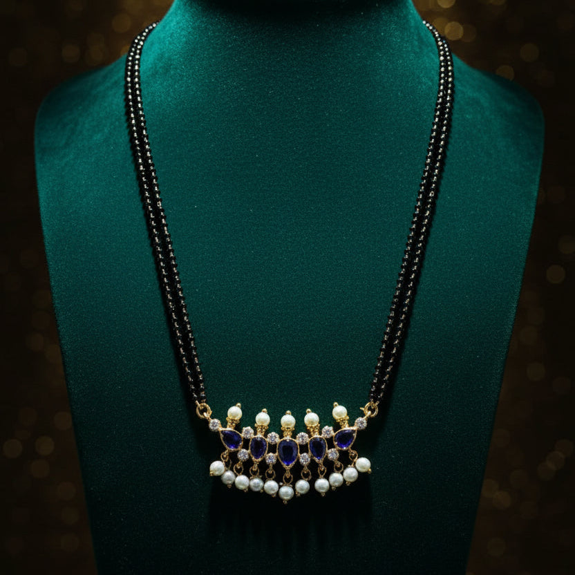 तन्मणी मंगळसूत्र  - Tanmani Mangalsutra (Purple)