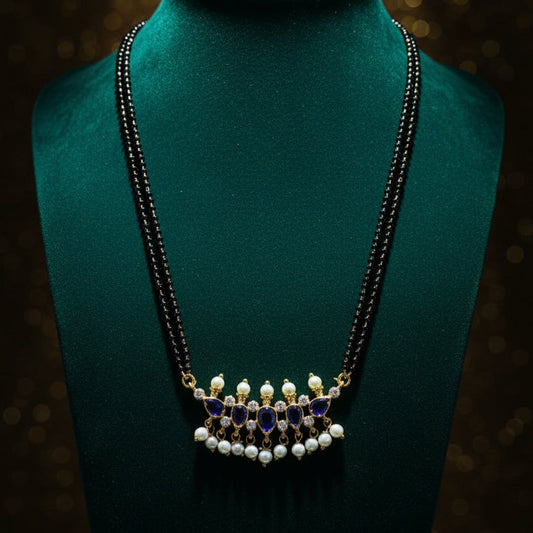 तन्मणी मंगळसूत्र  - Tanmani Mangalsutra (Purple)
