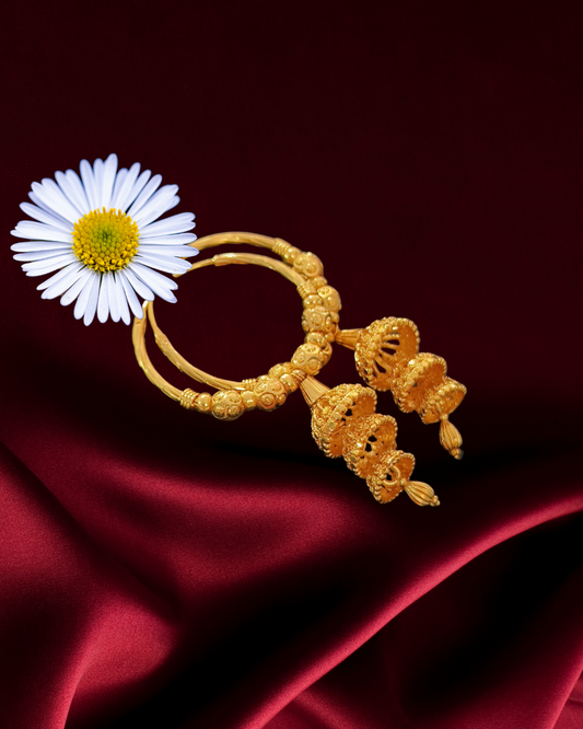 त्रिलय झुमका - Trilaya Zumke Bali 18K Gold Plated
